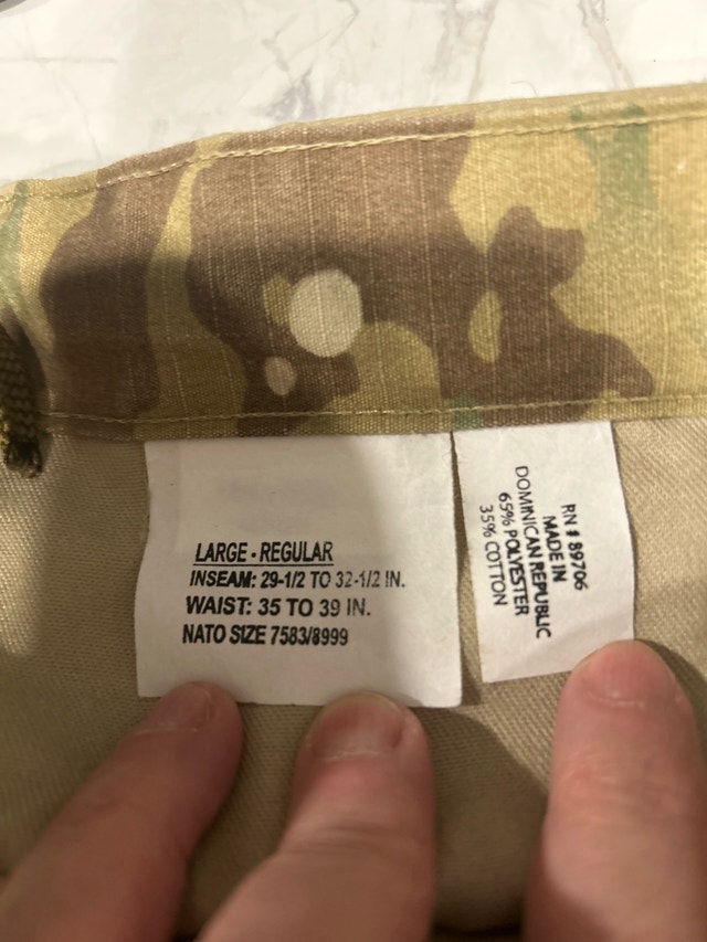 Multicam Cargo Pants Large Regular - photo 3