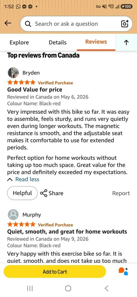 DeerRun Magnetic Exercise Bike - photo 2