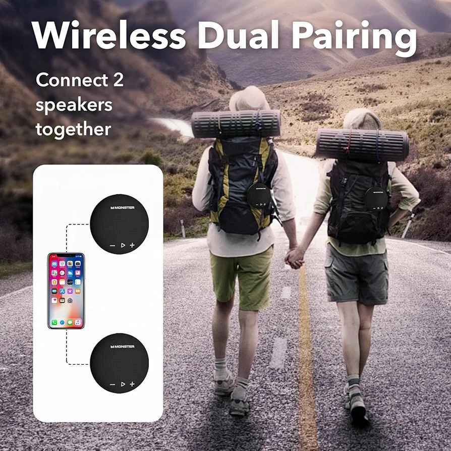 Monster Bluetooth Shower Speaker - Waterproof, BT 5.4, HD Sound - photo 3