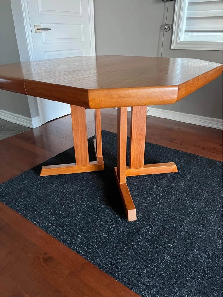 Mid-Century Modern Teak Extendable Dining Table - photo 2