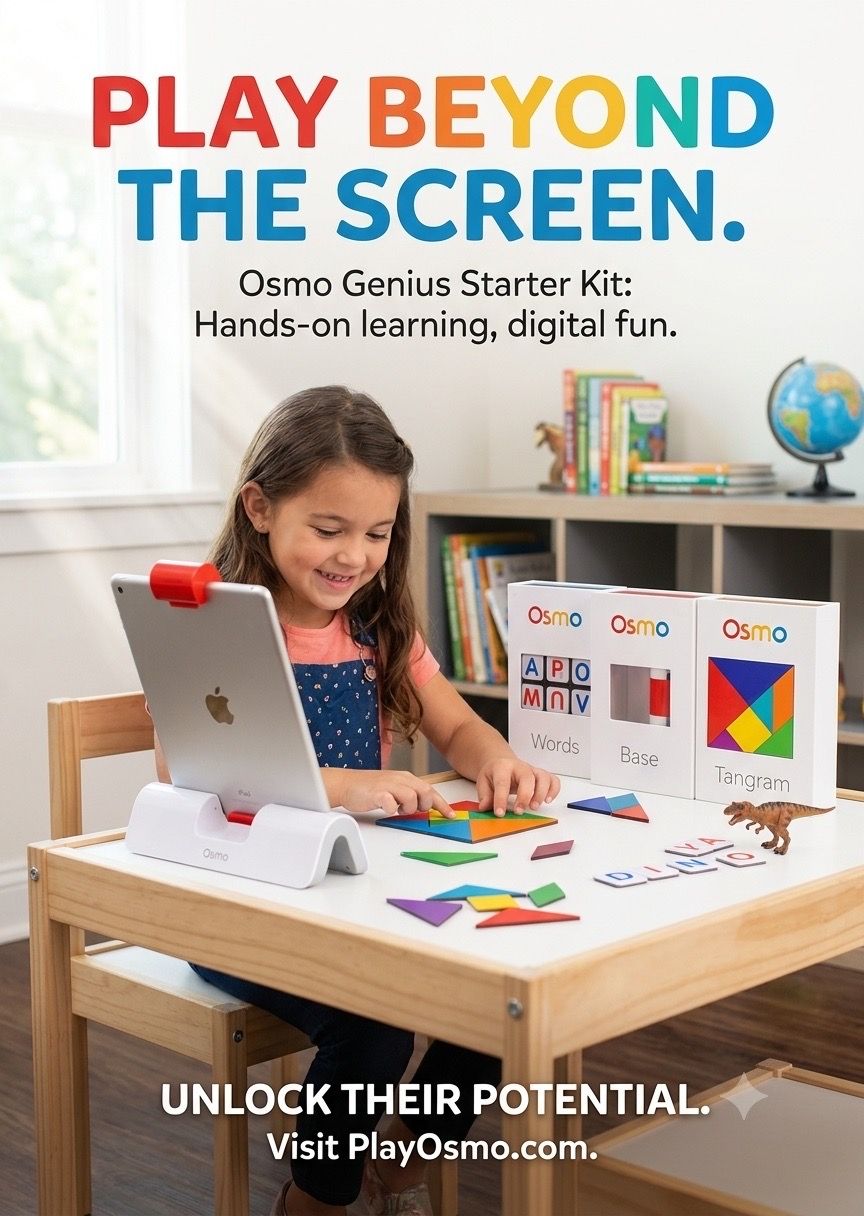 Osmo Genius Starter Kit iPad Learning Game Set