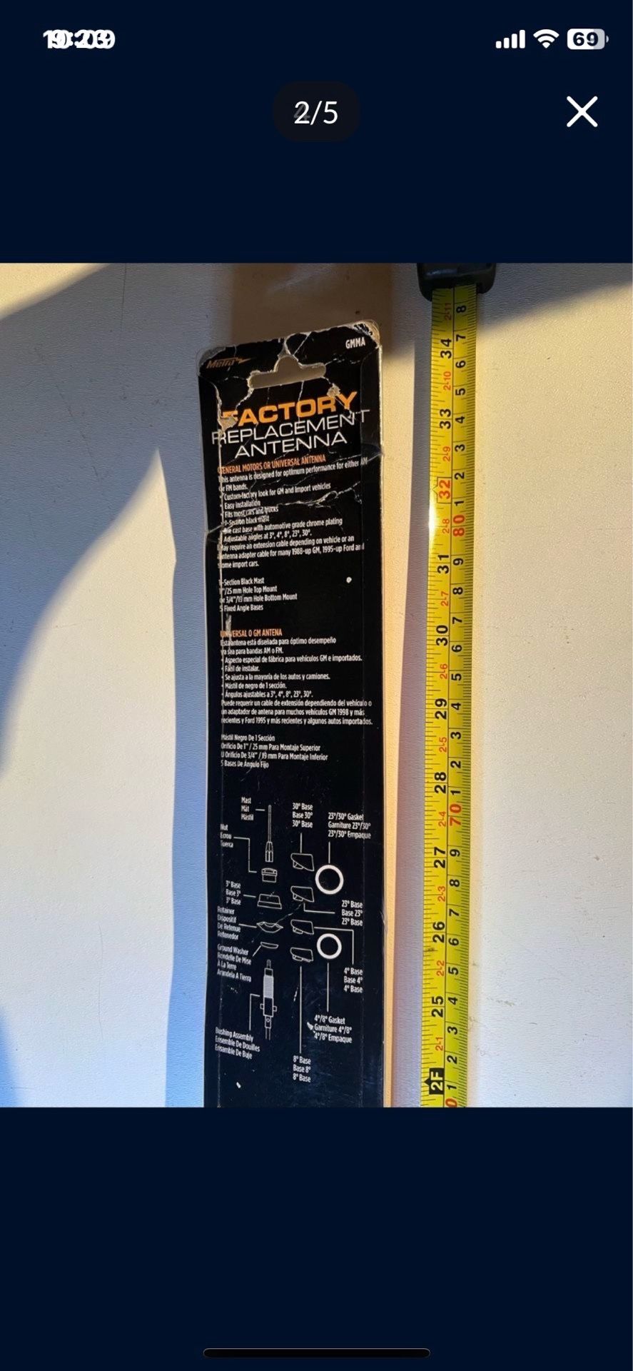 Metra GMMA 31" Universal GM Car Antenna Mast - photo 3
