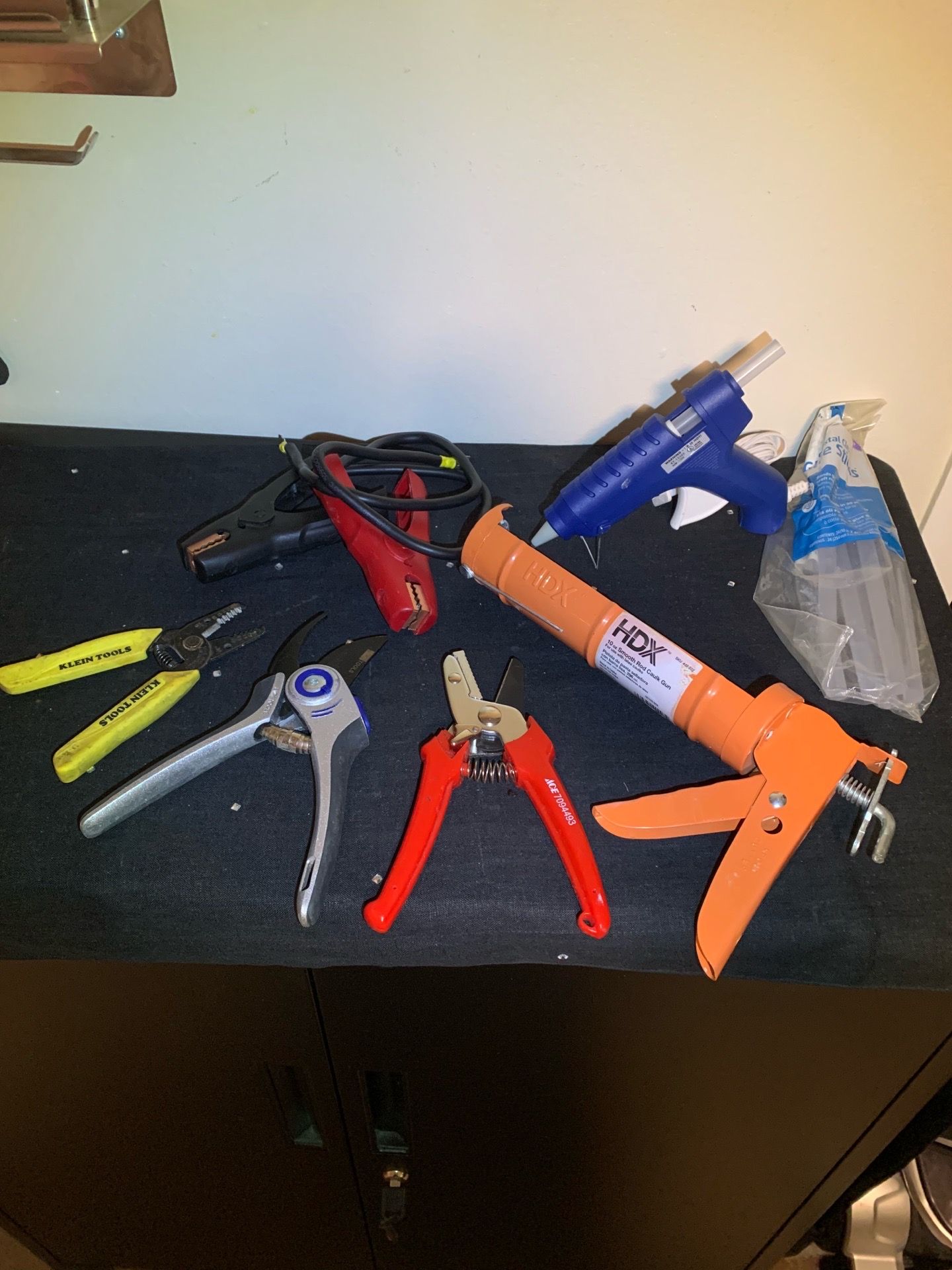 DIY Home Tool Lot - Glue Gun, Caulk Gun, Cutters