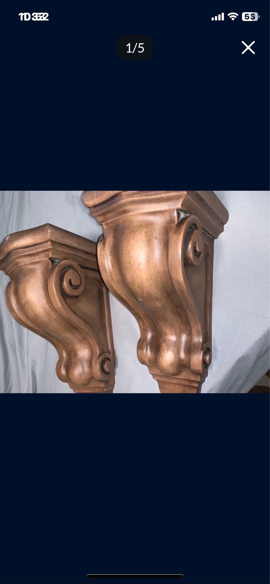 Aris Architectural Corbel Pair - 12" H x 5" W - photo 2