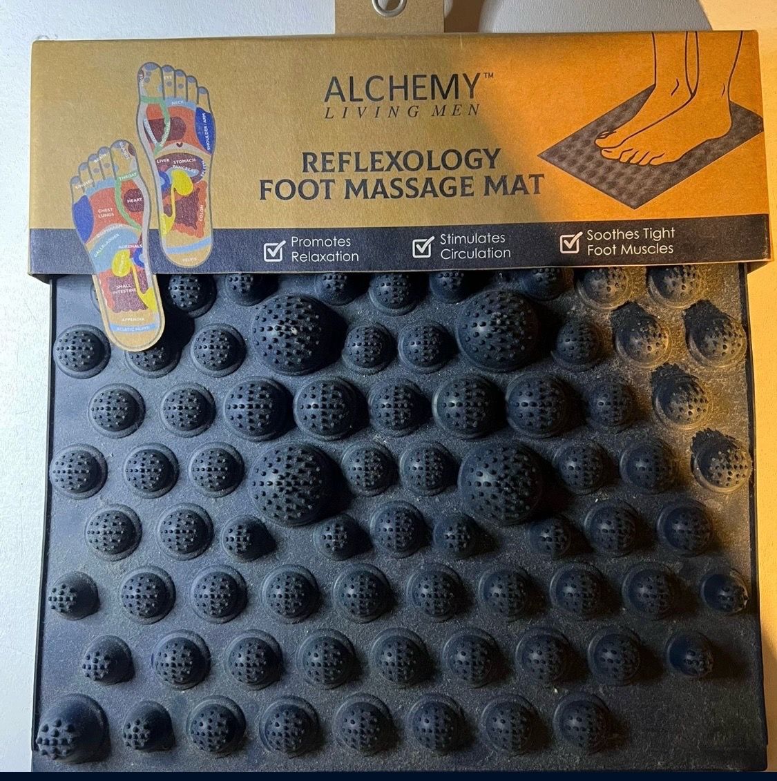 Alchemy Reflexology Foot Massage Mat Acupressure Pad New - photo 2