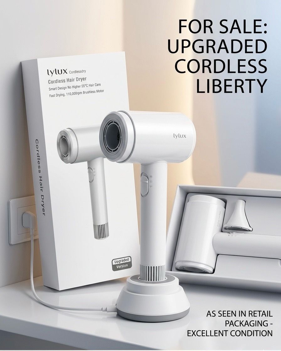 Lylux Cordless Hair Dryer T3 Upgraded Wireless Blow Dryer