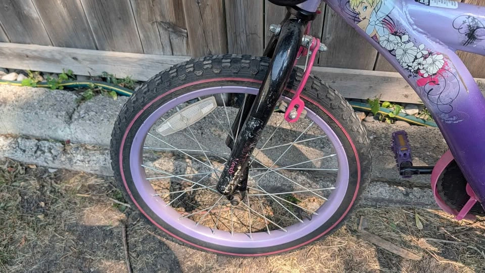 Kids purple and pink bike - photo 2