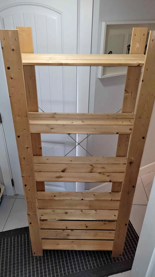 Solid Wood 5-Tier Storage Shelf / Bookcase