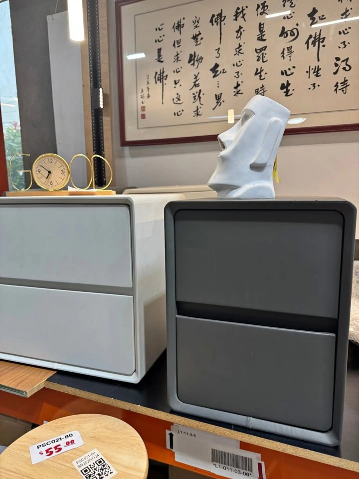 Modern Bedroom Nightstand with Drawers - Multiple Sizes