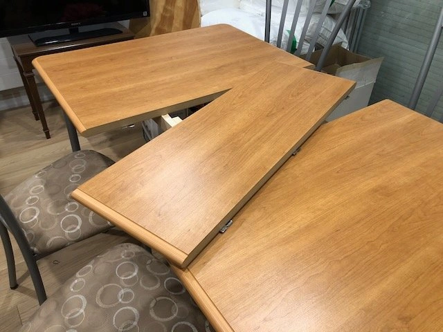 AMISCO Solid Wood Table set with 4 chairs and insert - photo 2