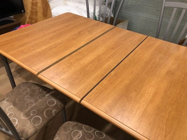 AMISCO Solid Wood Table set with 4 chairs and insert - photo 3