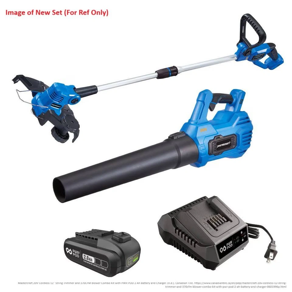 Mastercraft 20V Trimmer & Blower Combo Kit – Battery + Charger - photo 2