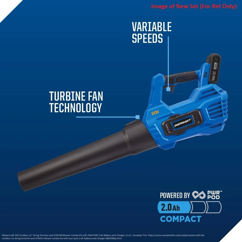 Mastercraft 20V Trimmer & Blower Combo Kit – Battery + Charger - photo 4