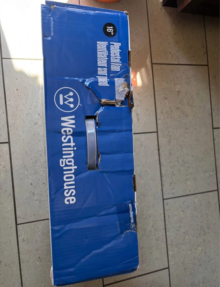 Brand New Westinghouse 16” Pedestal Fan – Opened Only for Testin - photo 4