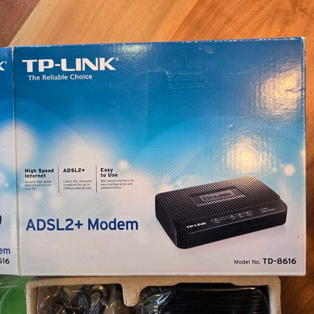 New. TP-Link ADSL2+ Modem TD-8616 - photo 2