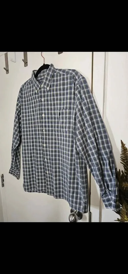 Size M Vintage Polo Ralph Lauren Long Sleeve Plaid Shirt image indicator(4)