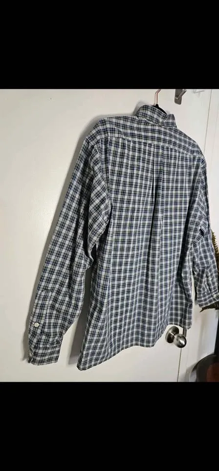 Size M Vintage Polo Ralph Lauren Long Sleeve Plaid Shirt image indicator(6)
