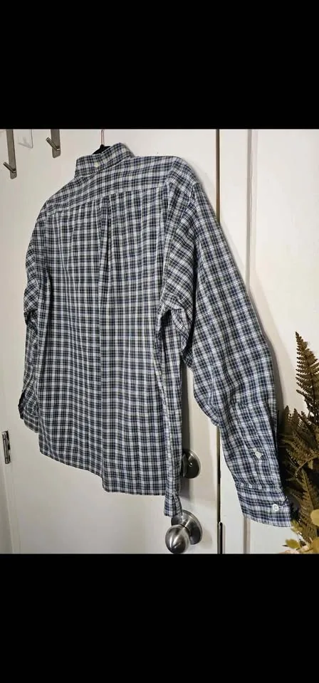 Size M Vintage Polo Ralph Lauren Long Sleeve Plaid Shirt image indicator(7)