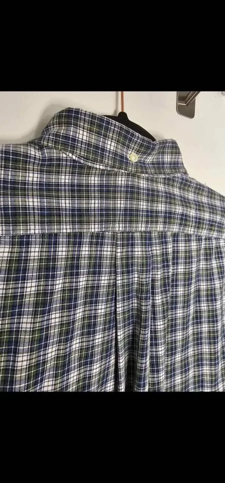 Size M Vintage Polo Ralph Lauren Long Sleeve Plaid Shirt image indicator(8)