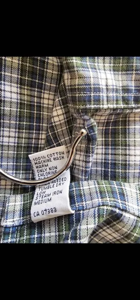 Size M Vintage Polo Ralph Lauren Long Sleeve Plaid Shirt image indicator(10)