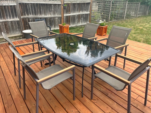 Patio table and chairs