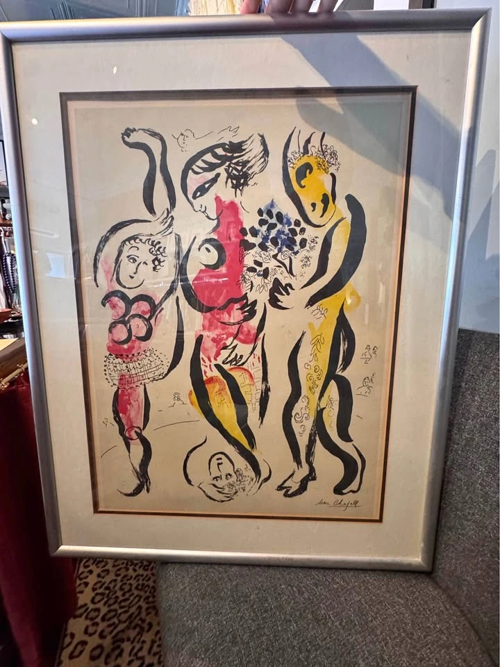 Large Framed Marc Chagall Art Print