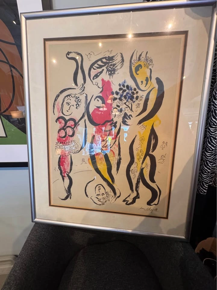 Large Framed Marc Chagall Art Print - photo 2