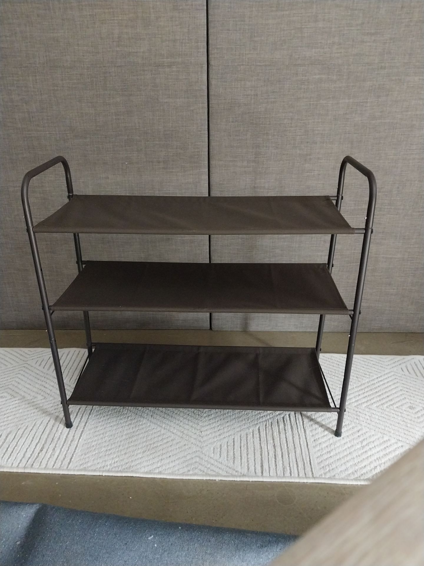 3-Tier Metal Shoe Rack – Bronze - photo 2