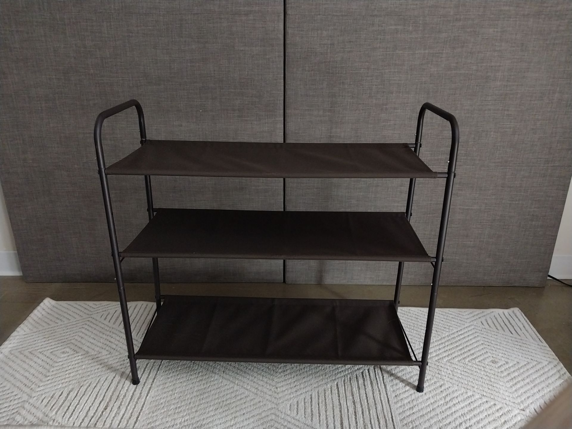 3-Tier Metal Shoe Rack – Bronze - photo 3