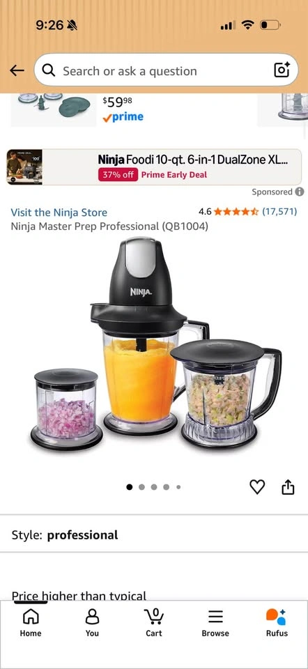 Ninja blender with two Jars - photo 3