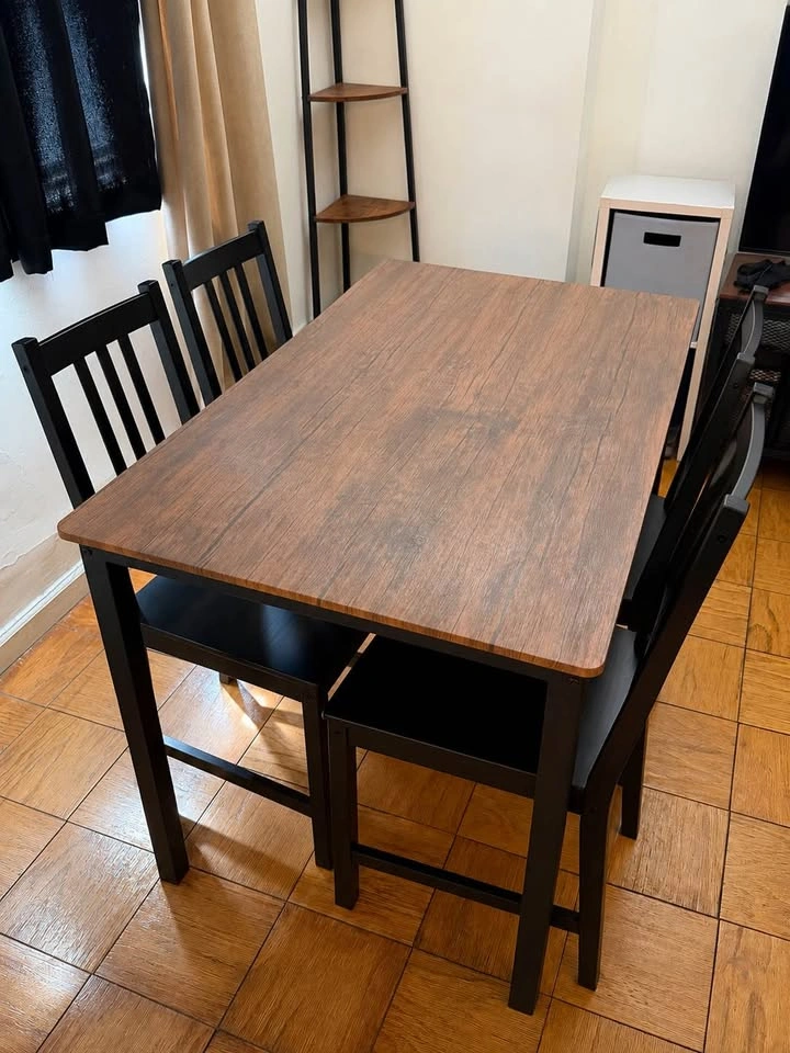 Dining Table and IKEA STEFAN Chairs (Set of 4) - photo 4