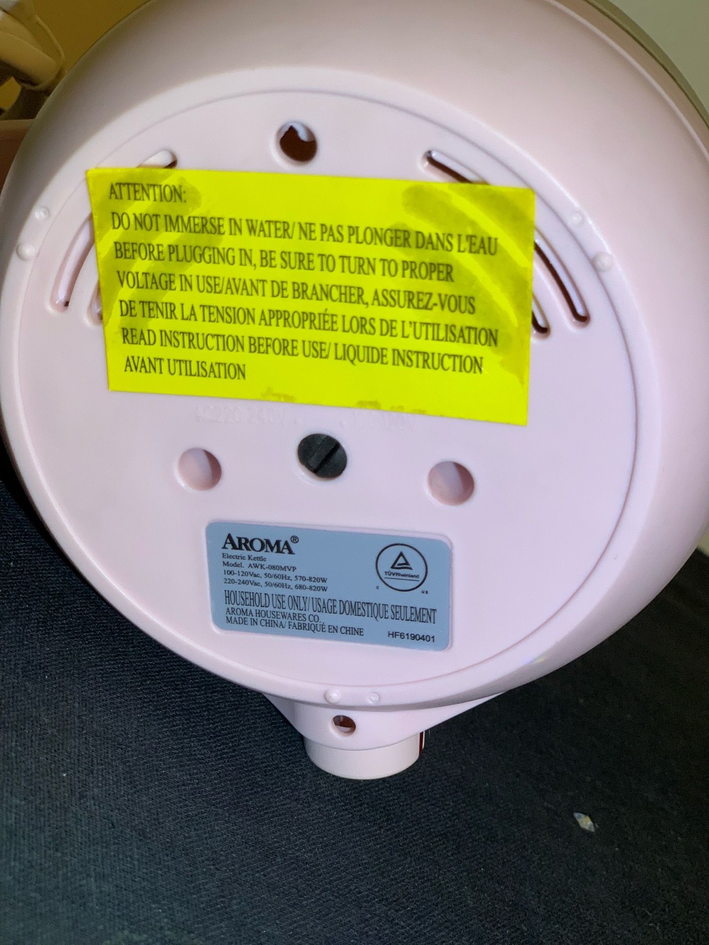 Aroma Pink Collapsible Travel Electric Kettle - photo 5