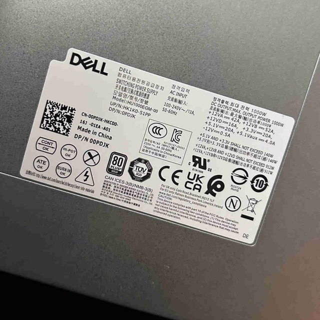 Alienware Aurora R10 OEM PSU