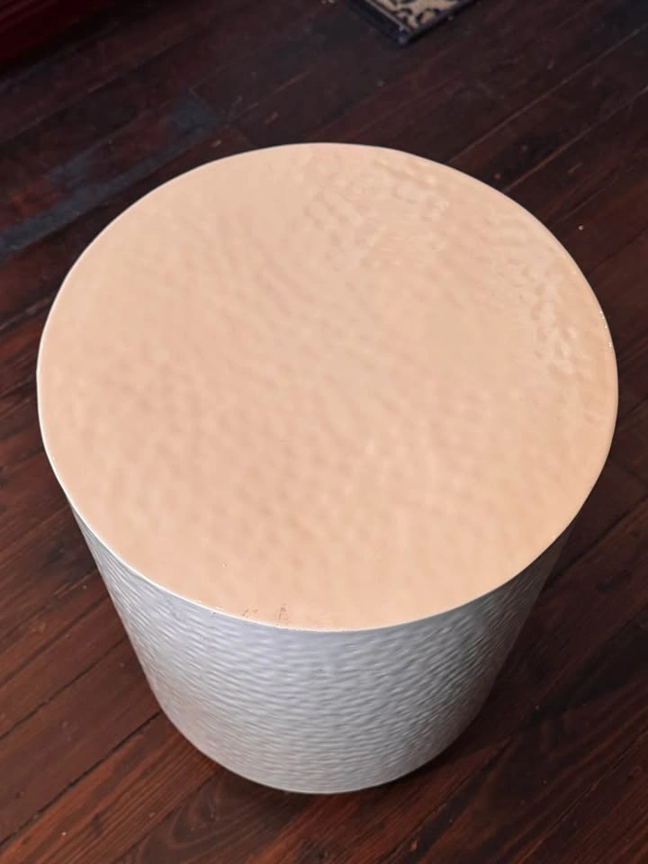 Metal Cylinder Accent Table - photo 2