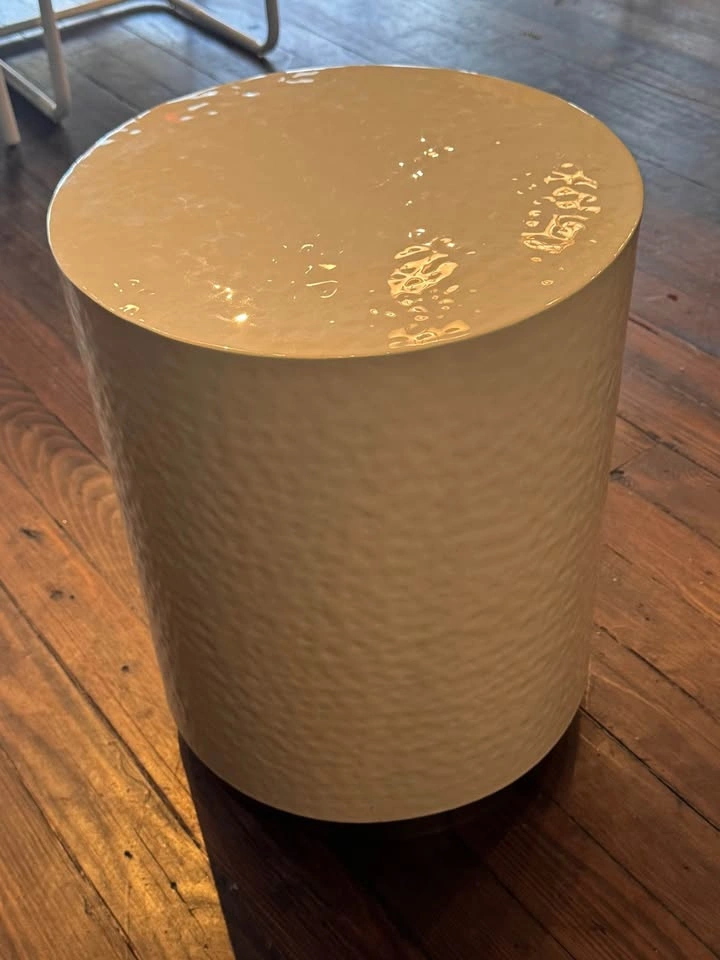 Metal Cylinder Accent Table - photo 3