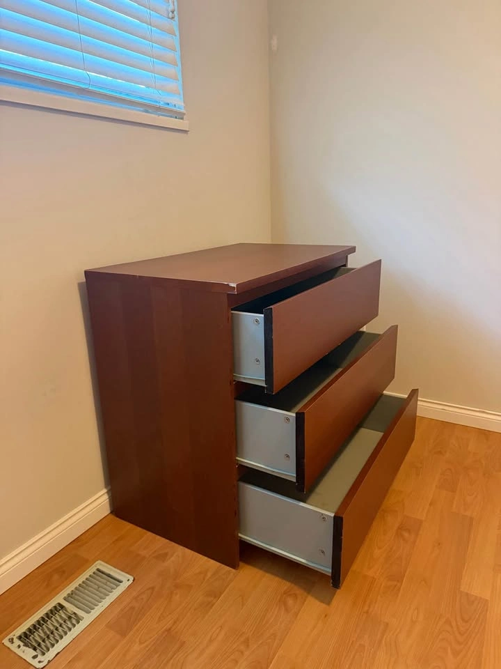 Modern 3-Drawer Dresser – Espresso Brown - photo 2