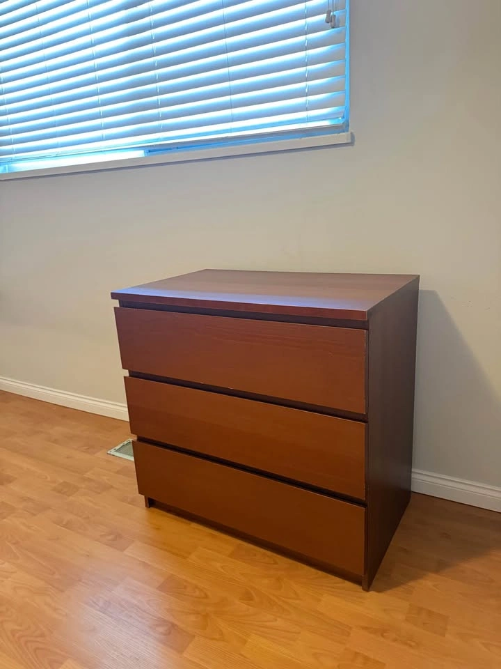 Modern 3-Drawer Dresser – Espresso Brown - photo 3