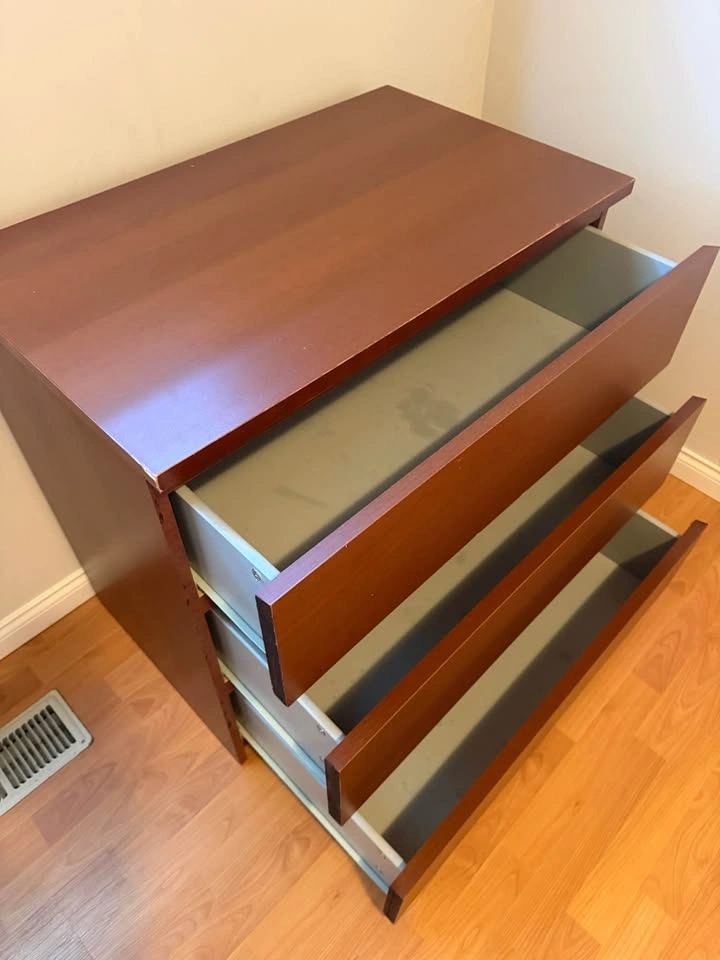 Modern 3-Drawer Dresser – Espresso Brown - photo 4