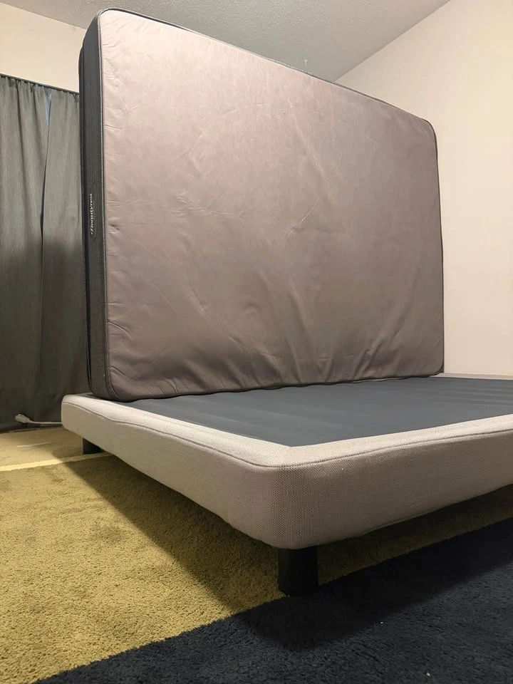 Queen Beautyrest Renewal Mattress + Casper Upholstered Bed Frame - photo 4