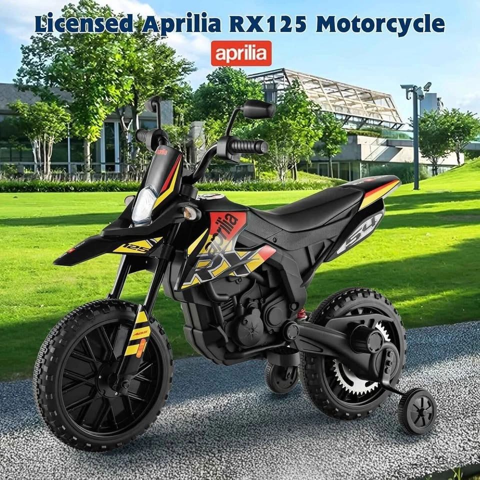 OLAKIDS Kids Motorcycle, Licensed Aprilia RX125 12V - photo 3