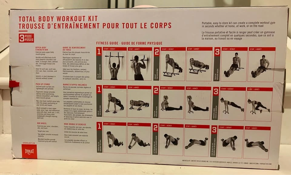 NEW Everlast Total Body Workout Kit – Pull-Up Bar, Push-Up Bars - photo 2
