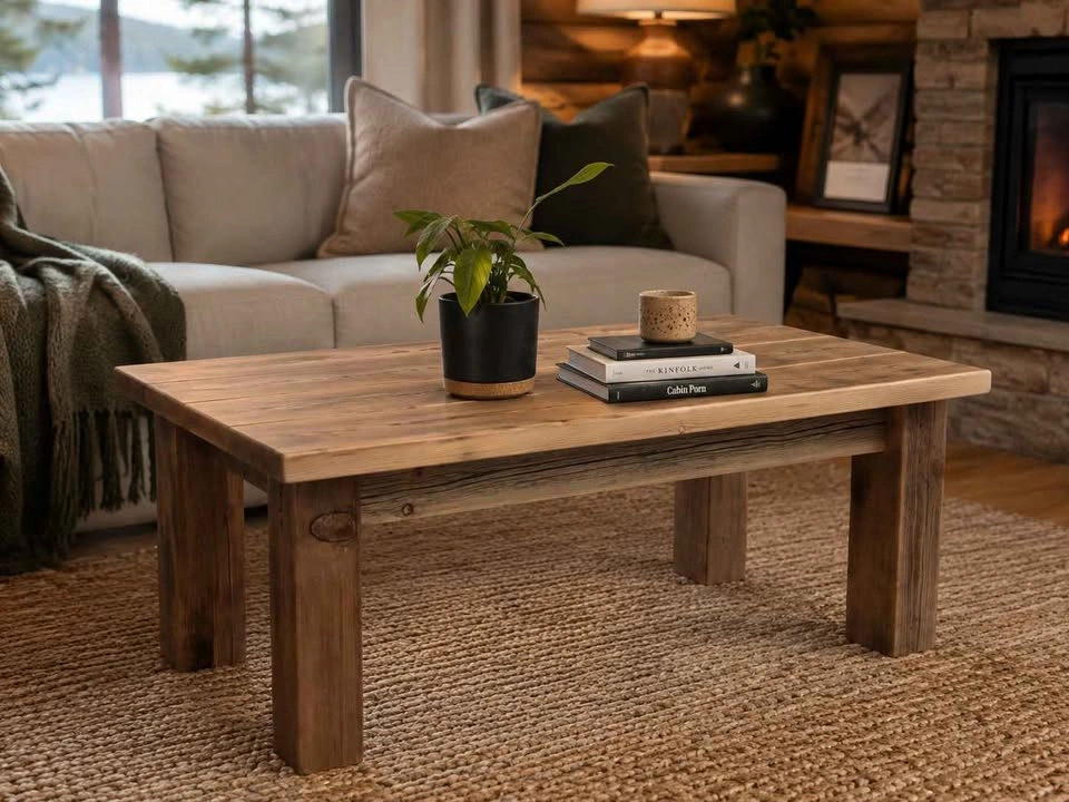 Handcrafted Reclaimed Solid Wood Coffee Table | Woan WoodWorks
