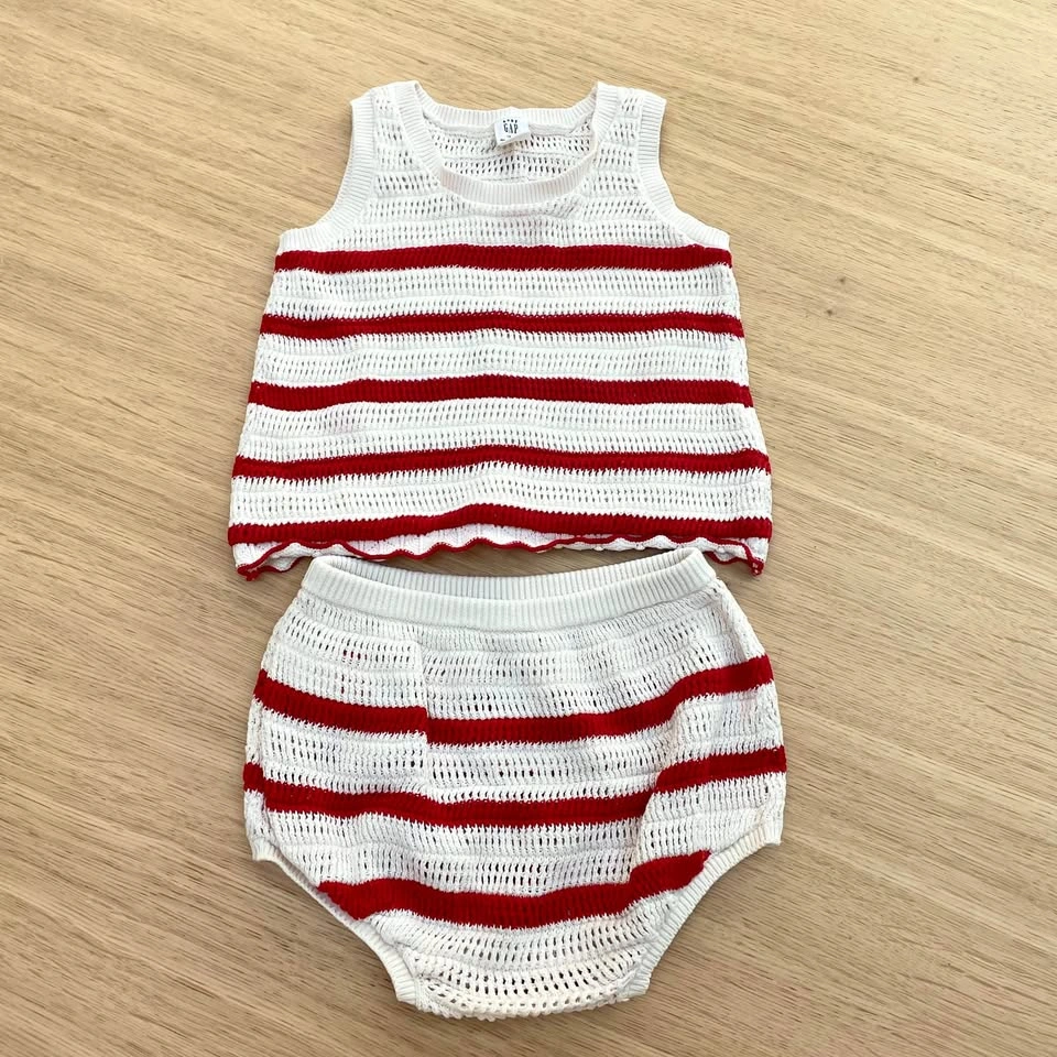 Baby GAP Crochet Knit Cotton Set (12-18M)