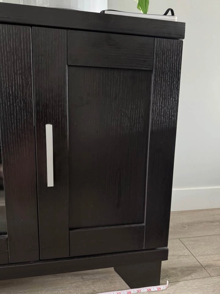 60 inch dark brown cabinet / table - photo 3