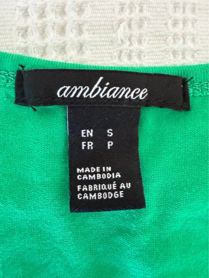 Ambiance Green Front Tie Top - photo 3