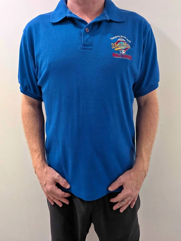 Vintage Toronto Blue Jays 1992 World Series Golf Shirt