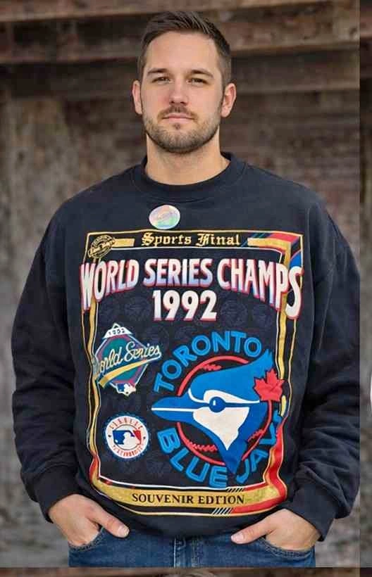 Vintage Toronto Blue Jays world series crew neck