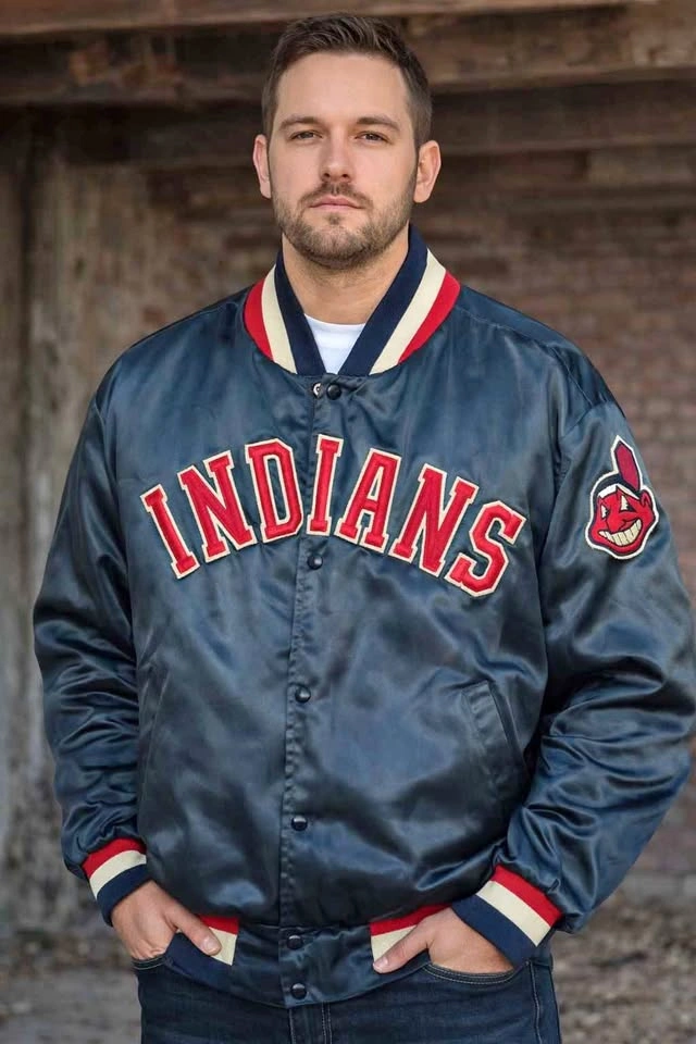 Vintage Cleveland Indians satin jacket