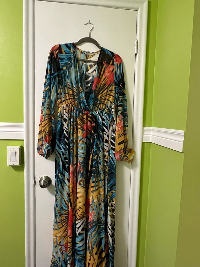 Ding Cing Fashion Tropical Maxi Dress