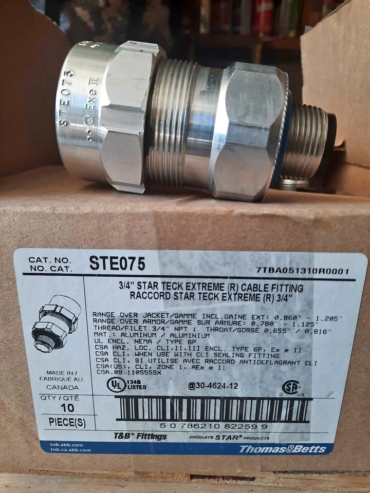 Thomas & Betts Star Teck Extreme Fittings (STE075) - New
